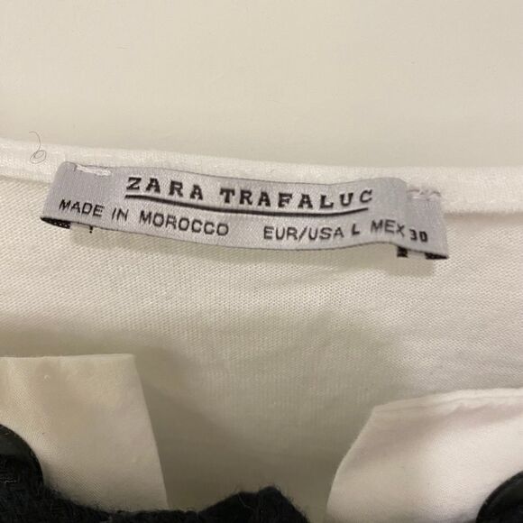 Zara Trafaluc Patch Blouse. Multicolor. Large - Picture 3 of 10